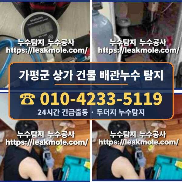가평군 상가 건물 배관누수 탐지